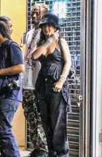 RIHANNA Leaves a Recording Studio in New York 07/28/2021