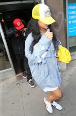 RIHANNA Leaves Electric Lady Studios in New York 07/29/2021