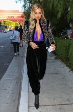 RITA ORA Out for Dinner in Los Angeles 07/19/2021