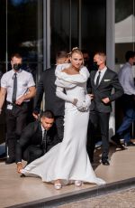 ROSE BERTRAM Leaves Hotel Martinez at 74th Cannes Film Festival 07/13/2021