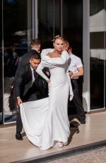 ROSE BERTRAM Leaves Hotel Martinez at 74th Cannes Film Festival 07/13/2021