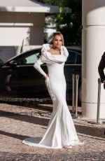 ROSE BERTRAM Leaves Hotel Martinez at 74th Cannes Film Festival 07/13/2021