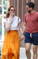 ROSE LESLIE and Kit Harington Out in New York 07/06/2021
