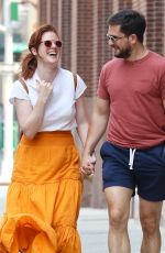ROSE LESLIE and Kit Harington Out in New York 07/06/2021
