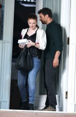 ROSE LESLIE on the Set of Time Traveler