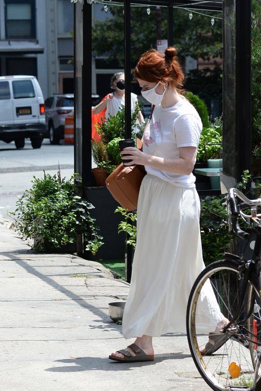 ROSE LESLIE Out for Coffee in New York 07/24/2021