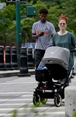 ROSE LESLIE Out in New York 07/25/2021