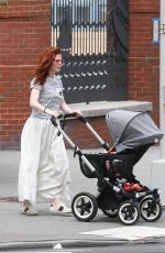 ROSE LESLIE Out with Her Baby in New York 06/29/2021