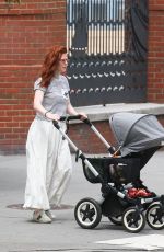 ROSE LESLIE Out with Her Baby in New York 06/29/2021