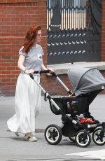 ROSE LESLIE Out with Her Baby in New York 06/29/2021