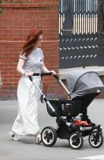 ROSE LESLIE Out with Her Baby in New York 06/29/2021