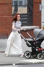 ROSE LESLIE Out with Her Baby in New York 06/29/2021
