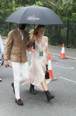 ROXY HORNER Arrives at Wimbledon Tennis Tournament in London 07/03/2021
