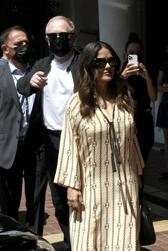 SALMA HAYEK and Francois-Henri Pinault Out at 74th Cannes Film Festival 07/11/2021