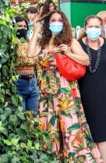 SALMA HAYEK at The Ivy in Beverly Hills 07/18/2021