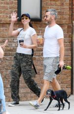 SARAH SILVERMAN and Rory Albanese Out with Their Dog in New York 07/23/2021