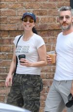 SARAH SILVERMAN and Rory Albanese Out with Their Dog in New York 07/23/2021