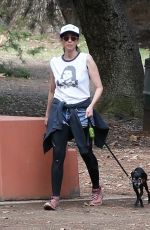 SARAH SILVERMAN Out with Her Dog in Los Feliz 07/26/2021