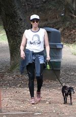 SARAH SILVERMAN Out with Her Dog in Los Feliz 07/26/2021