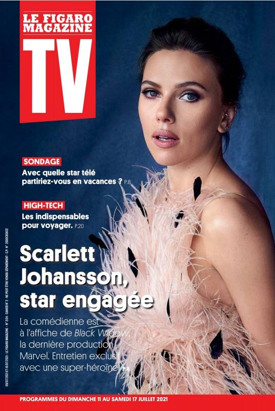 SCARLETT JOHANSSON in Le Figaro TV Magazine, July 2021