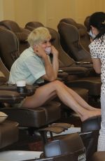 SELMA BLAIR at a Nail Salon in Studio City 06/16/2021