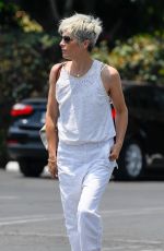 SELMA BLAIR Out for Lunch at Fred Segal in West Hollywood 07/12/2021