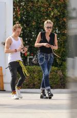 SHARON STONE Out with Her Son Roan in Beverly Hills 07/08/2021