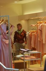 SHARON STONE Shopping on Madison Avenue in New York 07/18/2021