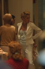 SHARON STONE Shopping on Madison Avenue in New York 07/18/2021