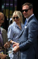 SIENNA MILLER Arrivves at Wimbledon in London 07/05/2021