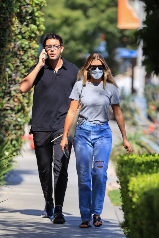 SOFIA RICHIE and Elliot Grainge Out on Melrose Place in West Hollywood 07/30/2021