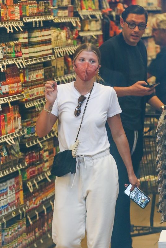 SOFIA RICHIE and Elliot Grainge Shopping at Bristol Farms in Beverly Hills 07/13/2021