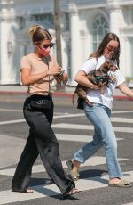 SOFIA RICHIE Out Shopping with a Friend at Saint Laurent in Beverly Hills 07/07/2021