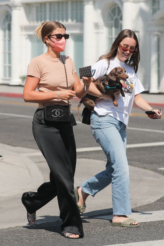 SOFIA RICHIE Out Shopping with a Friend at Saint Laurent in Beverly Hills 07/07/2021