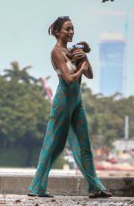 SOPHIA CULPO and Braxton Berrios at a Photo op in Miami 07/23/2021