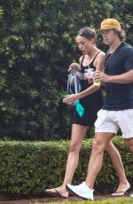 SOPHIA CULPO and Braxton Berrios Out with Their Dog in Miami 07/23/2021