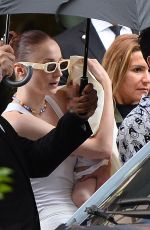 SOPHIE TURNER and Joe Jonas Leaves Their Hotel at Paris Fashion Week 07/06/2021