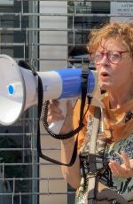 SUSAN SARANDON at Medicare for All Rally at Alexandria Ocasio-Cortez Office in Bronx 07/26/2021