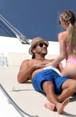 SYDNEY SWEENEY in Bikini at a Yacht in Capri 07/29/2021