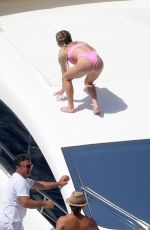 SYDNEY SWEENEY in Bikini at a Yacht in Capri 07/29/2021