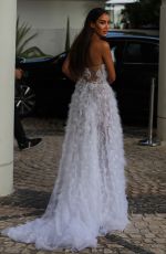 TAMARA KALINIC Leaves Hotel Martinez in Canne s07/16/2021