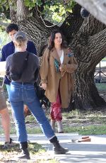 TAMMIN SURSOK and MADELEINE WEST on the Set of Love and Penguins on the Gold Coast 07/30/2021
