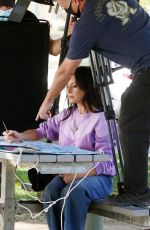 TAMMIN SURSOK and MADELEINE WEST on the Set of Love and Penguins on the Gold Coast 07/30/2021