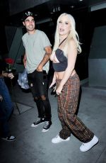 TANA MOGEAU at Il Pastaio in Beverly Hills 07/17/2021