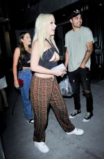 TANA MOGEAU at Il Pastaio in Beverly Hills 07/17/2021