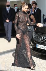 TAYLOR HILL Leaves Hotel Martinez at 2021 Cannes Film Festival 07/10/2021
