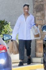 TESSA THOMPSON Out Shopping in West Hollywood 06/28/2021