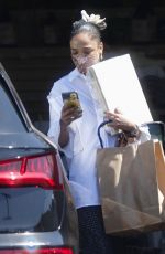 TESSA THOMPSON Out Shopping in West Hollywood 06/28/2021