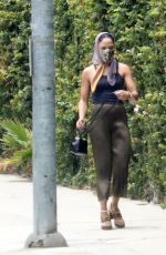 TESSA THOMPSON Out with Her Dog in Hollywood 07/02/2021