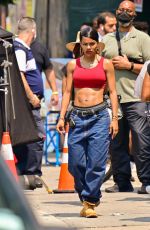 TEYANA TAYLOR on the Set of A Thousand and One in Harlem 07/27/2021